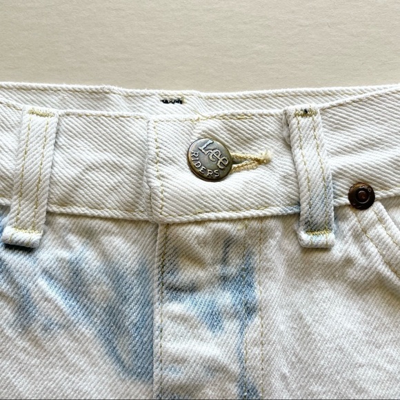 Lee Vintage Bleached Distressed UGWA Cut-Off Denim Shorts - Picture 4 of 10